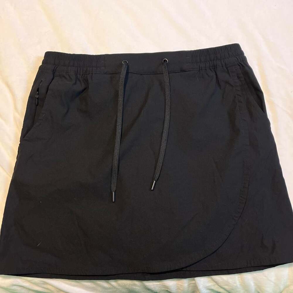 Eddie Bauer Black Athletic Wrap Skort